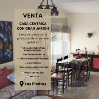 Venta Casa en Las Piedras - Céntrica, Sólida y con Gran Jardín - Fuentes Cappi Propiedades Venta Casa en Las Piedras - Céntrica, Sólida y con Gran Jardín - Fuentes Cappi Propiedades