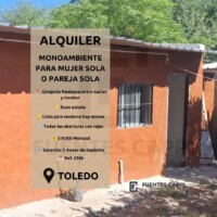 Alquiler Monoambiente en Toledo - Listo para mudarse con Entrada Independiente - Fuentes Cappi Propiedades Alquiler Monoambiente en Toledo - Listo para mudarse con Entrada Independiente - Fuentes Cappi Propiedades